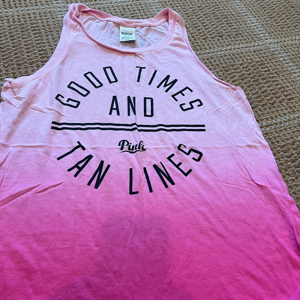 PINK ombre tank top